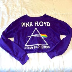 Pink Floyd Thermal Long sleeve crop top